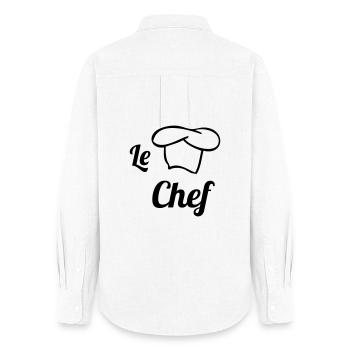 Chef - Kitchen - Cook - Women's Oxford Shirt - white - Back - AI Model Female 172 light (172cm)