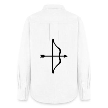 Bow and arrow - Women's Oxford Shirt - white - Back - AI Model Female 172 light (172cm)
