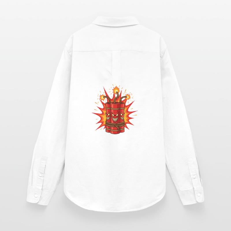 Exploding Dynamite Art Women's Oxford Shirt