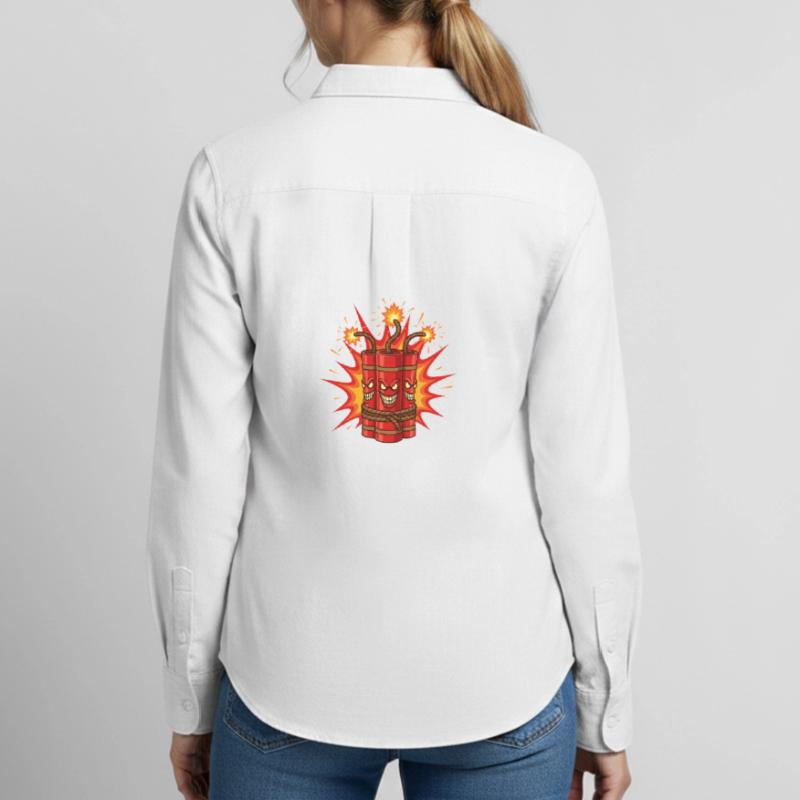 Exploding Dynamite Art Women's Oxford Shirt