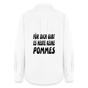 Pommes - Frauen Oxford Hemd - Weiß - Hinten - AI Model Female 172 light (172cm)