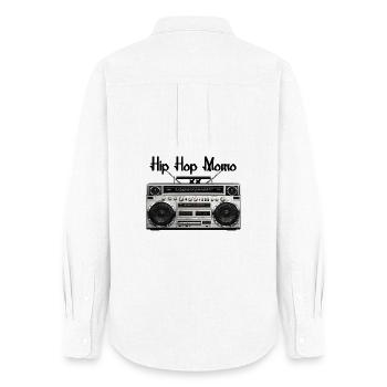 Ghetto Blaster - Women's Oxford Shirt - white - Back - AI Model Female 172 light (172cm)