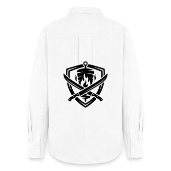 Döner Symbol Dönerskeß - Women's Oxford Shirt - white - Back - AI Model Female 172 light (172cm)