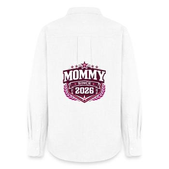 Mommy Since 2026 – Proud New Mom Design - Women's Oxford Shirt - white - Back - AI Model Female 172 light (172cm)