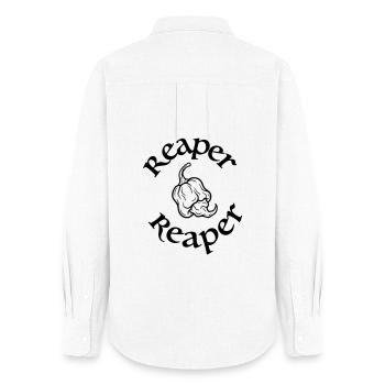 Carolina Reaper - Frauen Oxford Hemd - Weiß - Hinten - AI Model Female 172 light (172cm)