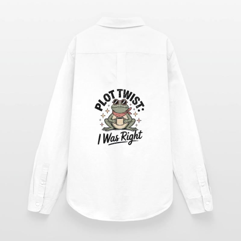 Plot Twist Frog : J’avais raison Chemise Oxford Femme