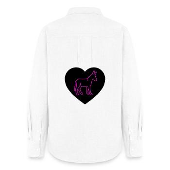 donkey - Women's Oxford Shirt - white - Back - AI Model Female 172 light (172cm)