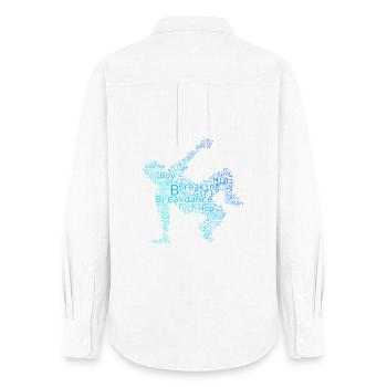 The hip-hop dancers and breakdancing go together - Women's Oxford Shirt - white - Back - AI Model Female 172 light (172cm)