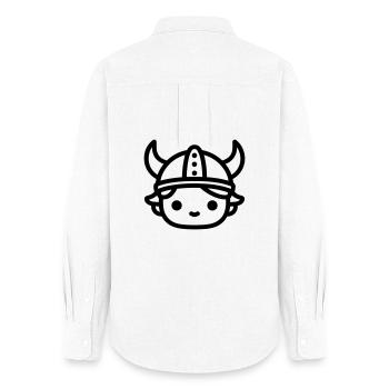 Wikinger - Frauen Oxford Hemd - Weiß - Hinten - AI Model Female 172 light (172cm)