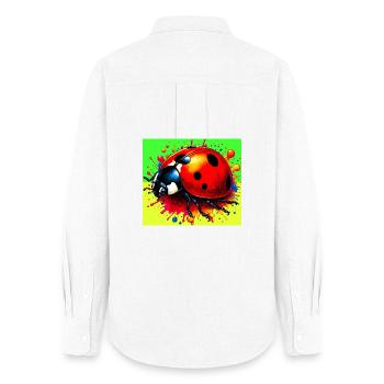 ladybird - Women's Oxford Shirt - white - Back - AI Model Female 172 light (172cm)