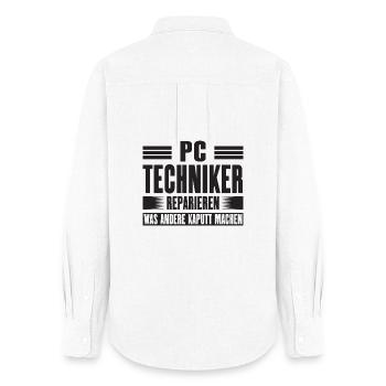 Service Technician Support Solution Devis Service PC - Chemise Oxford Femme - blanc - Dos - AI Model Female 172 light (172cm)