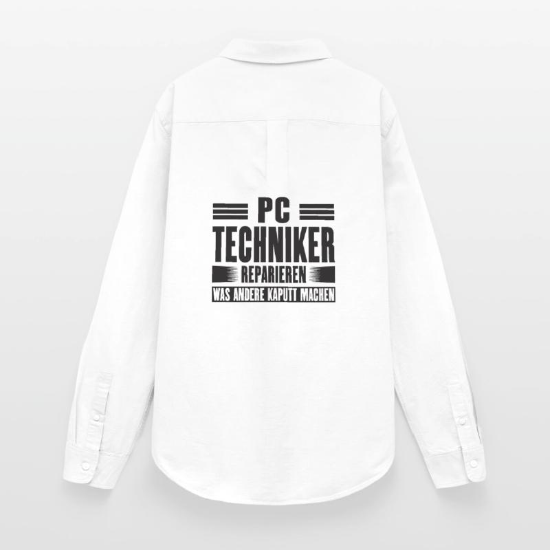 Service Technician Support Solution Devis Service PC Chemise Oxford Femme