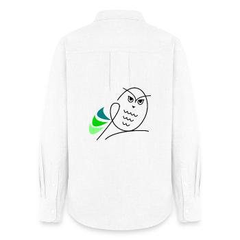 anniversary. Anniversary Decade. humor. funny - Women's Oxford Shirt - white - Back - AI Model Female 172 light (172cm)