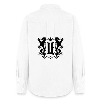 Leipzig LE City King Emblem - Women's Oxford Shirt - white - Back - AI Model Female 172 light (172cm)