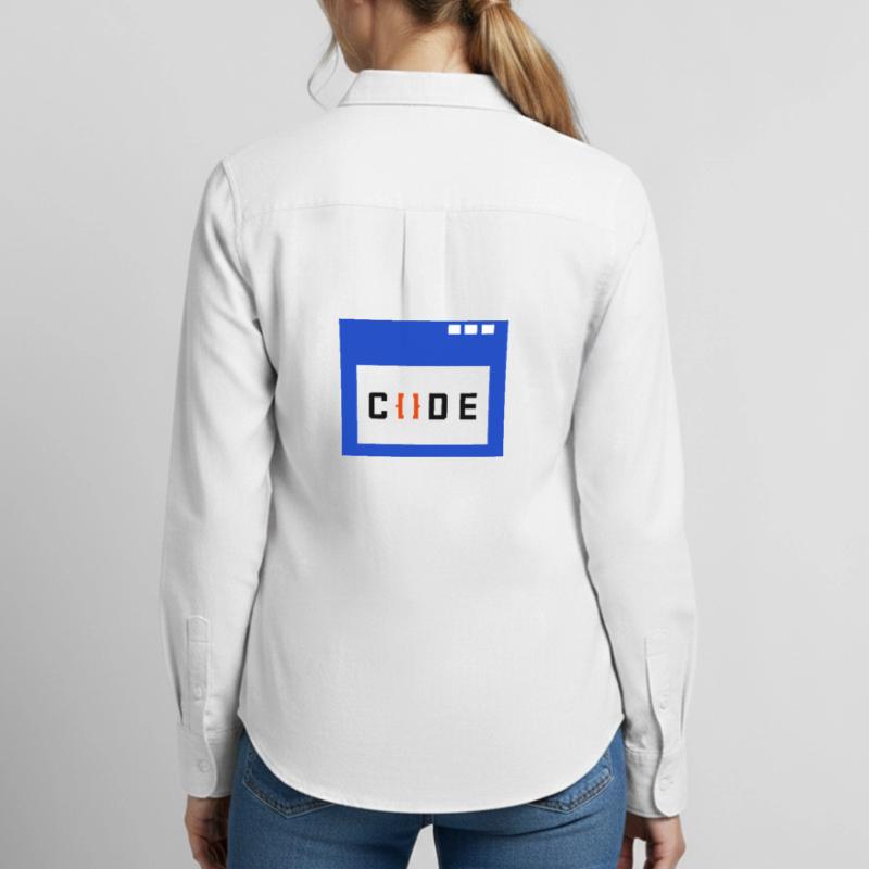 Job Coder Dire Travailleur Gagner De L’argent Chemise Oxford Femme