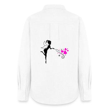 Fairy Elf Spell - Women's Oxford Shirt - white - Back - AI Model Female 172 light (172cm)