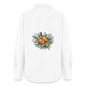 Creative fir branches - Women's Oxford Shirt - white - Back - AI Model Female 172 light (172cm)