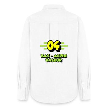 Grumbling Alpine Bottom - Women's Oxford Shirt - white - Back - AI Model Female 172 light (172cm)