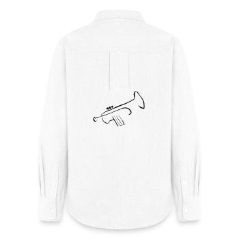Pure trumpet 2 - Women's Oxford Shirt - white - Back - AI Model Female 172 light (172cm)