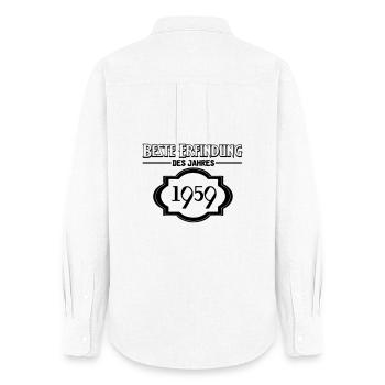 Beste Erfindung des Jahres 1959 Geschenk - Frauen Oxford Hemd - Weiß - Hinten - AI Model Female 172 light (172cm)