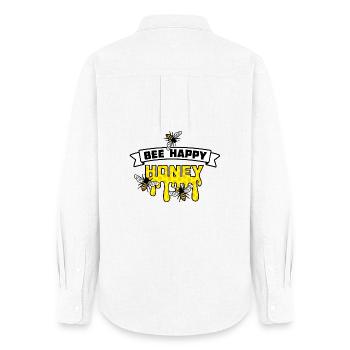 Be cheerful - Women's Oxford Shirt - white - Back - AI Model Female 172 light (172cm)