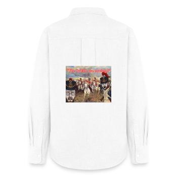BRITISHINBOUND - Women's Oxford Shirt - white - Back - AI Model Female 172 light (172cm)
