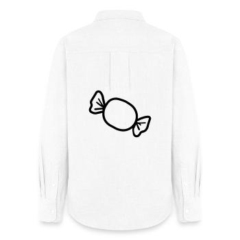 candy - Women's Oxford Shirt - white - Back - AI Model Female 172 light (172cm)