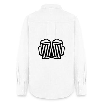 Beer - Women's Oxford Shirt - white - Back - AI Model Female 172 light (172cm)