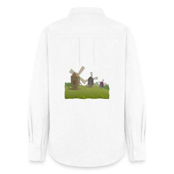 Windmills - Women's Oxford Shirt - white - Back - AI Model Female 172 light (172cm)