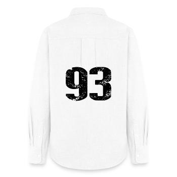 93 Number Jersey - Women's Oxford Shirt - white - Back - AI Model Female 172 light (172cm)