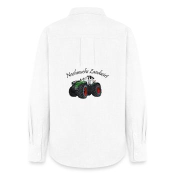Nachwuchs Landwirt Traktor Fan rote Felgen - Frauen Oxford Hemd - Weiß - Hinten - AI Model Female 172 light (172cm)