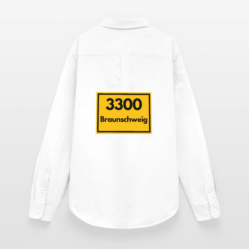 OLD POSTCODE POSTCODE RETRO 3300 BRAUNSCHWEIG Women's Oxford Shirt