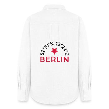 Berlin - Women's Oxford Shirt - white - Back - AI Model Female 172 light (172cm)