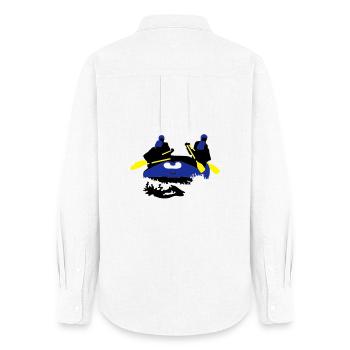 rafting - Women's Oxford Shirt - white - Back - AI Model Female 172 light (172cm)