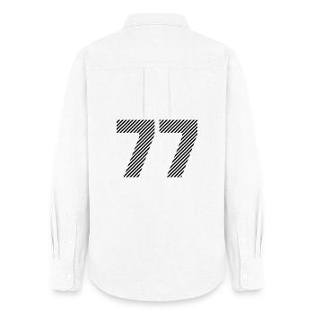 77 - Chemise Oxford Femme - blanc - Dos - AI Model Female 172 light (172cm)