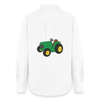 Tracteur - Chemise Oxford Femme - blanc - Dos - AI Model Female 172 light (172cm)