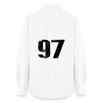 97 Number Jersey - Women's Oxford Shirt - white - Back - AI Model Female 172 light (172cm)