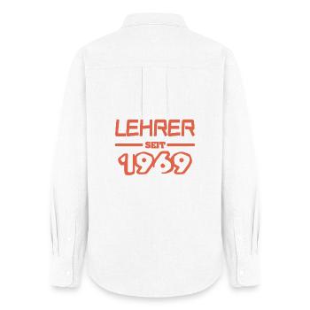 1969 - Women's Oxford Shirt - white - Back - AI Model Female 172 light (172cm)