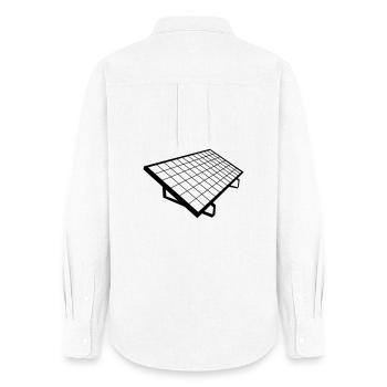 solar panel Solar System - Women's Oxford Shirt - white - Back - AI Model Female 172 light (172cm)