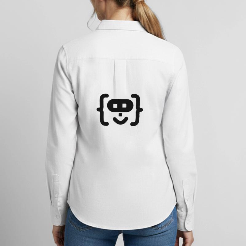 Logo du code du programmeur hacker Chemise Oxford Femme