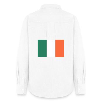 Show off your colors – Ireland - Women's Oxford Shirt - white - Back - AI Model Female 172 light (172cm)