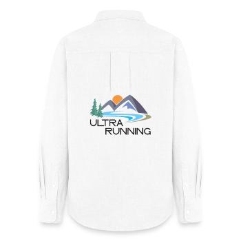 Ultra Running - Chemise Oxford Femme - blanc - Dos - AI Model Female 172 light (172cm)