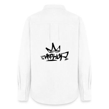 Graffiti Tag HipHop King 01 1C - Frauen Oxford Hemd - Weiß - Hinten - AI Model Female 172 light (172cm)