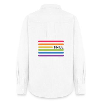 LGBT Pride Month - Pride! - Women's Oxford Shirt - white - Back - AI Model Female 172 light (172cm)