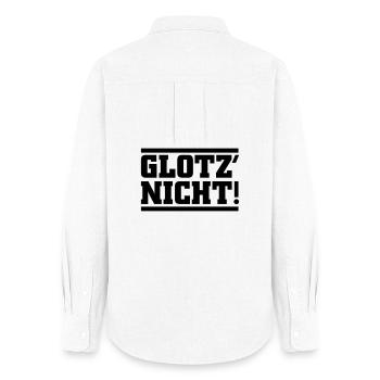 Glotz nicht - Frauen Oxford Hemd - Weiß - Hinten - AI Model Female 172 light (172cm)