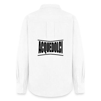 T-Shirt Acquedolci Sicilia T-Shirt Geschenkidee - Frauen Oxford Hemd - Weiß - Hinten - AI Model Female 172 light (172cm)