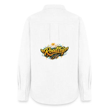 Road Trip - Women's Oxford Shirt - white - Back - AI Model Female 172 light (172cm)