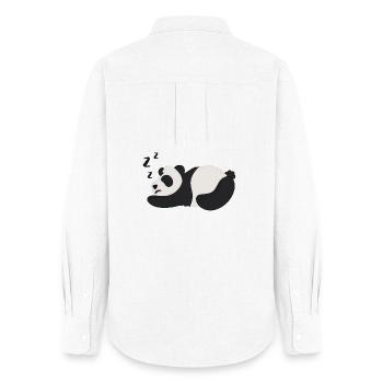 Panda Pandabär - Chemise Oxford Femme - blanc - Dos - AI Model Female 172 light (172cm)