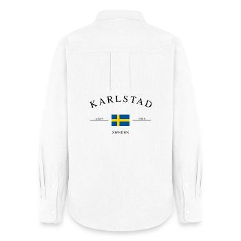 Karlstadt Germany – Holiday Souvenir & Gift - Women's Oxford Shirt - white - Back - AI Model Female 172 light (172cm)