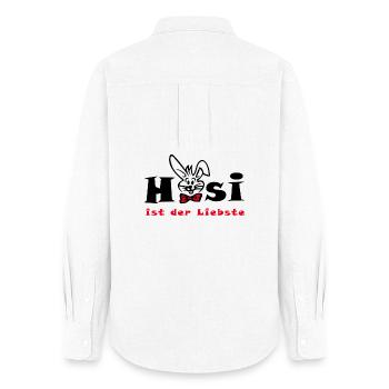 Bunny est la plus chère Easter - Chemise Oxford Femme - blanc - Dos - AI Model Female 172 light (172cm)